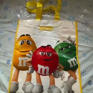 M&M'S Red, Yellow, and Green Character Tote